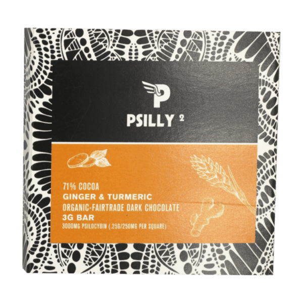 Psilly - Dark Chocolate Bar - Ginger & Turmeric | Buy Dmt Canada